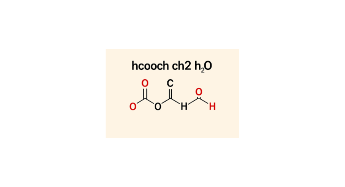HCOOCH CH₂ H₂O