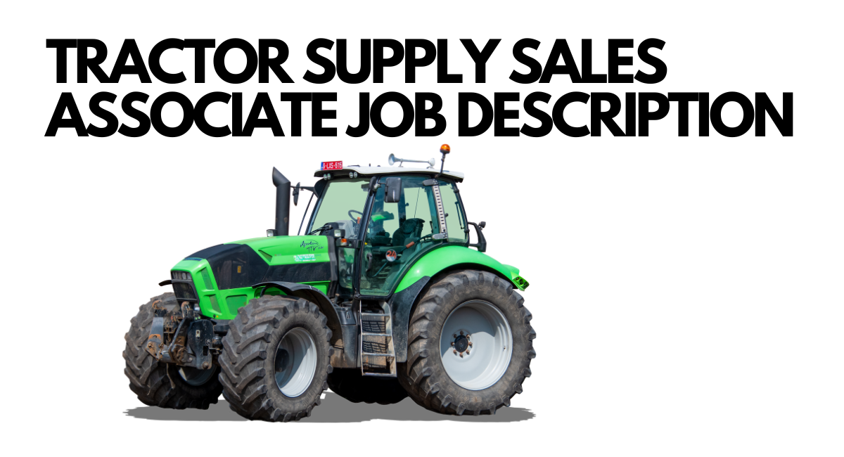 tractor supply sales associate job description
