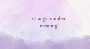 111 angel number meaning